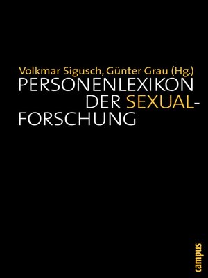 cover image of Personenlexikon der Sexualforschung